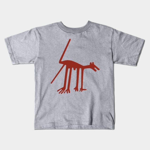 Nazca Lines - Jaguar/Dog Kids T-Shirt by The Convergence Enigma